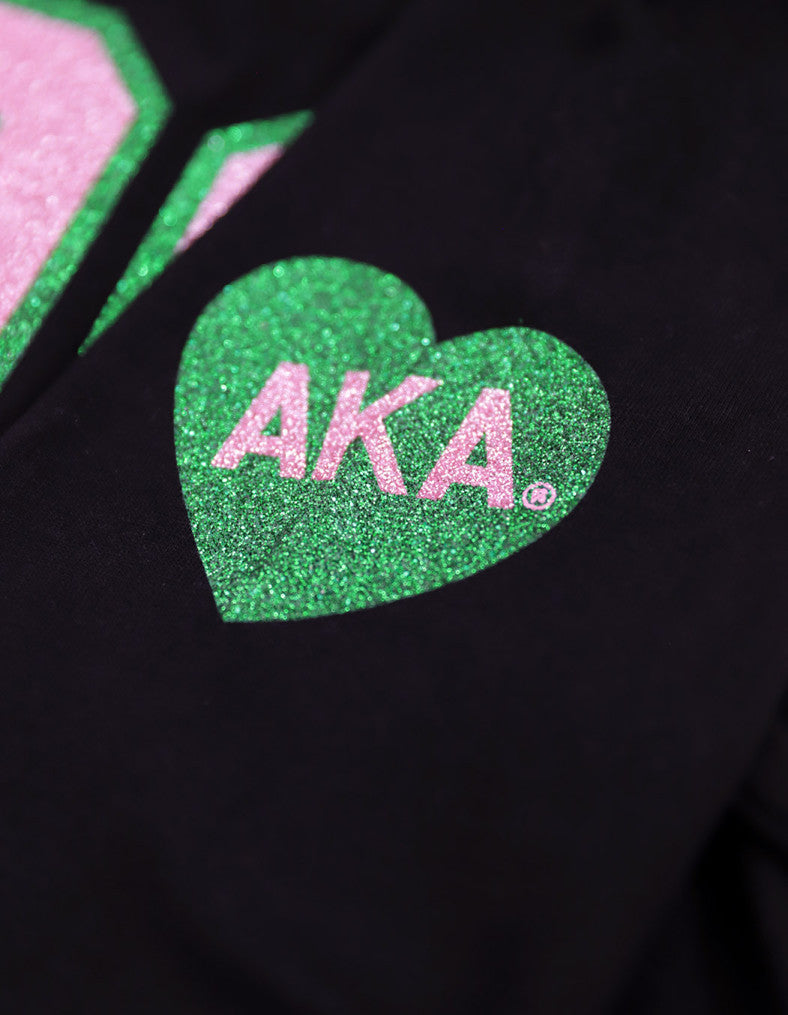 ALPHA KAPPA ALPHA LONG SLEEVE TEE BLACK
