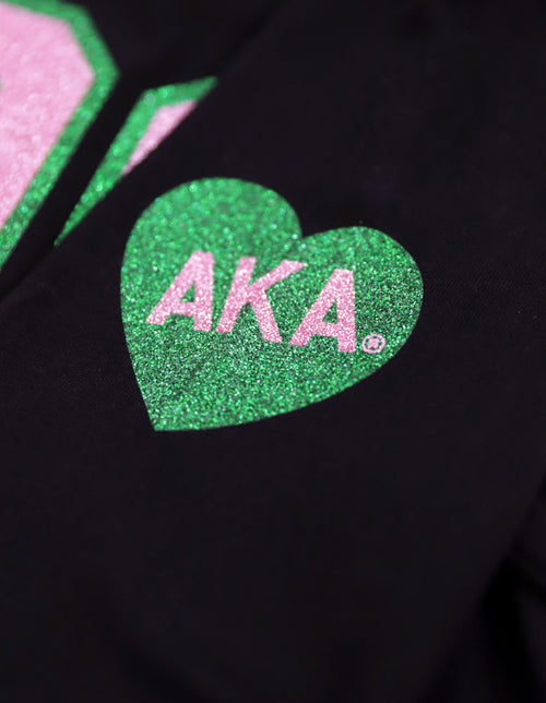 ALPHA KAPPA ALPHA LONG SLEEVE TEE BLACK