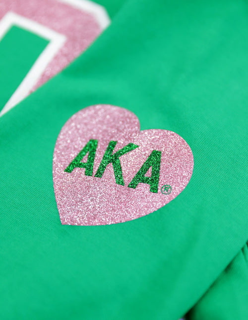 ALPHA KAPPA ALPHA LONG SLEEVE TEE GREEN