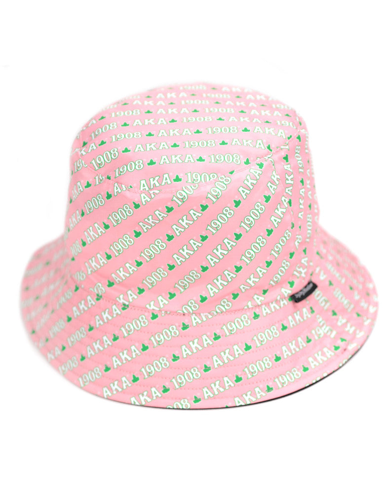 ALPHA KAPPA ALPHA REVERSIBLE BUCKET HAT BLACK/PINK