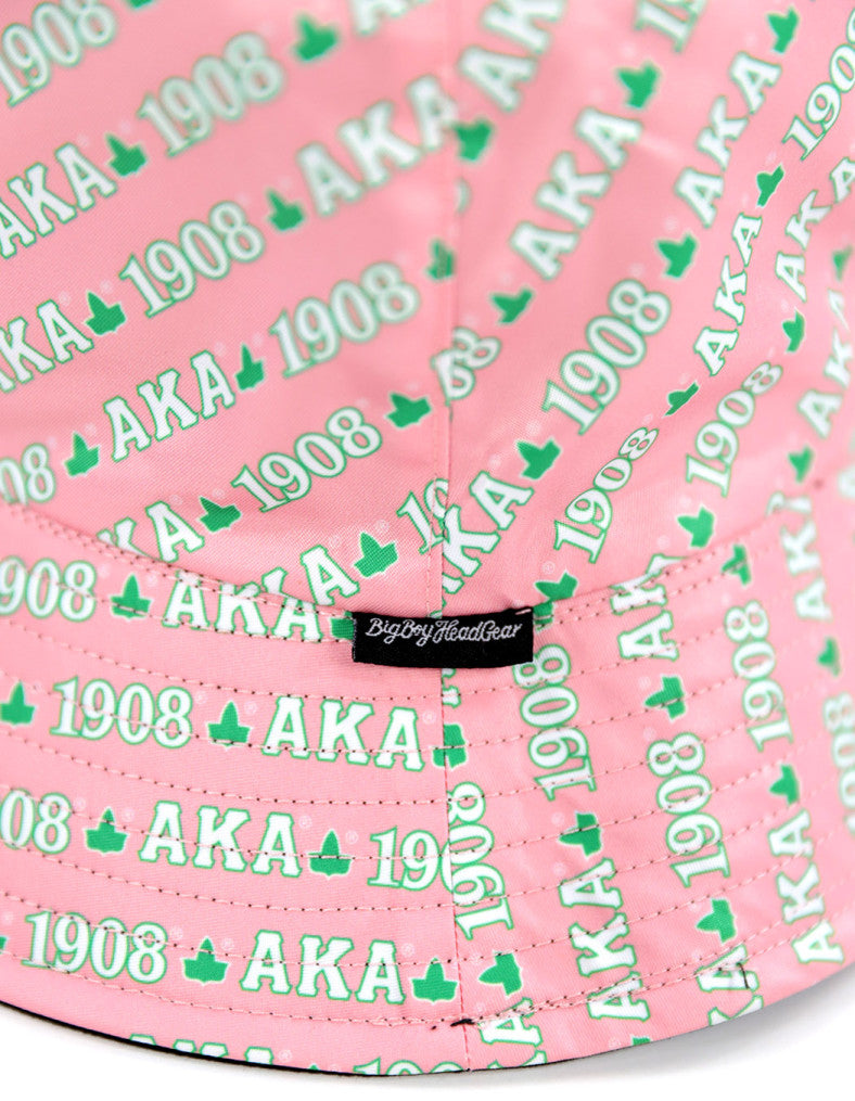 ALPHA KAPPA ALPHA REVERSIBLE BUCKET HAT BLACK/PINK