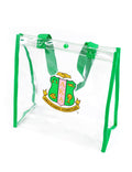 ALPHA KAPPA ALPHA CLEAR TOTE BAG GREEN