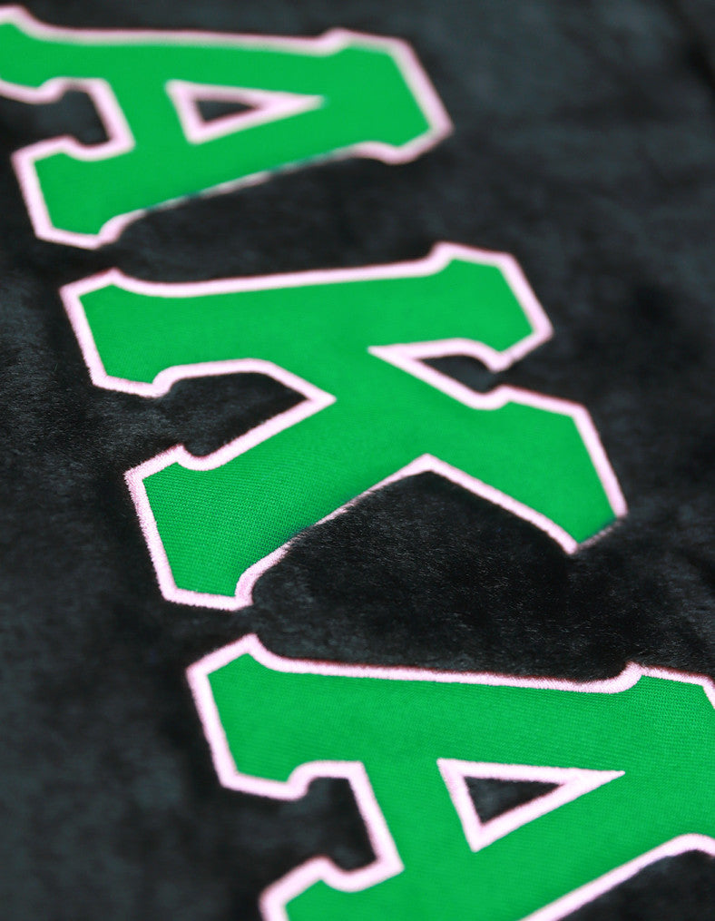 ALPHA KAPPA ALPHA FUR BAG HAND BAG FOR WOMEN BLACK