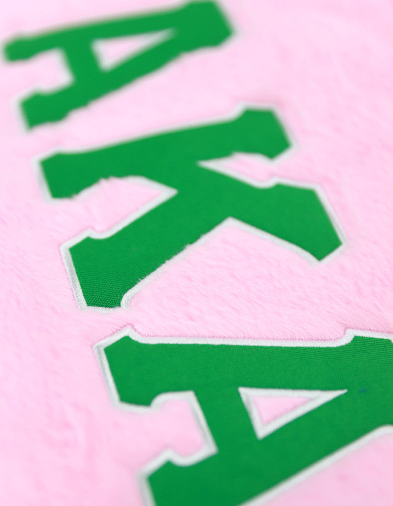 ALPHA KAPPA ALPHA FUR BAG HAND BAG FOR WOMEN PINK