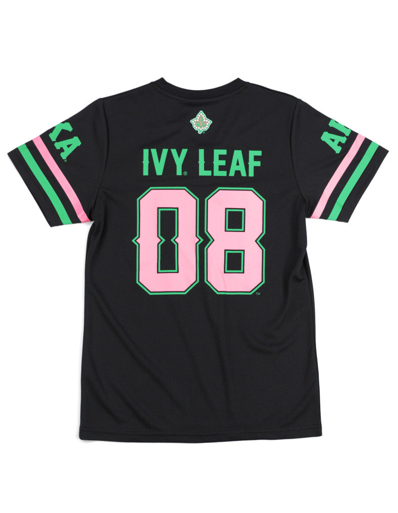 ALPHA KAPPA ALPHA FOOTBALL JERSEY TEE BLACK