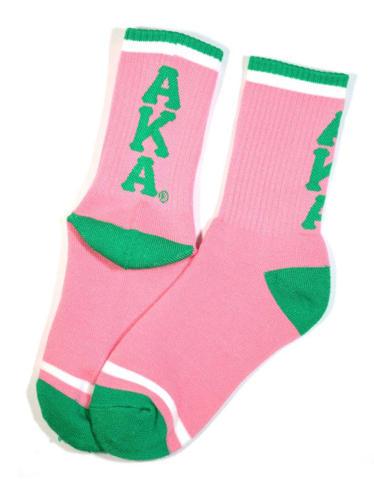 ALPHA KAPPA ALPHA SOCKS PINK