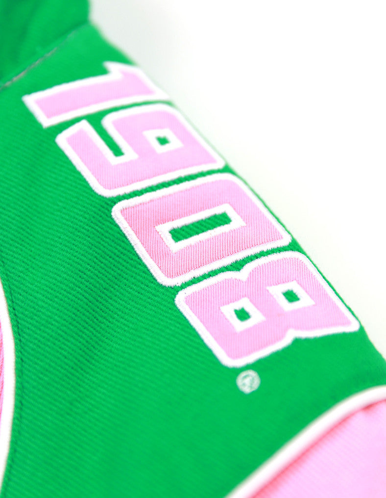 ALPHA KAPPA ALPHA VARSITY RACING TWILL JACKET PINK