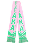 ALPHA KAPPA ALPHA STYLISH SCARF PINK SUPER SOFT  100% ACRYLIC