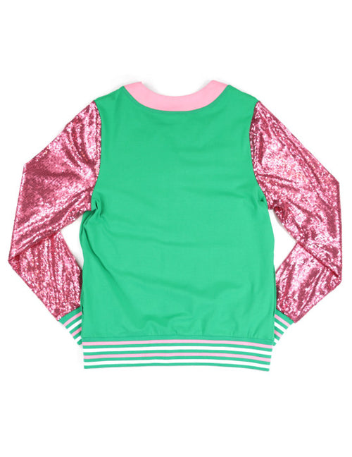 ALPHA KAPPA ALPHA SEQUIN CARDIGAN GREEN