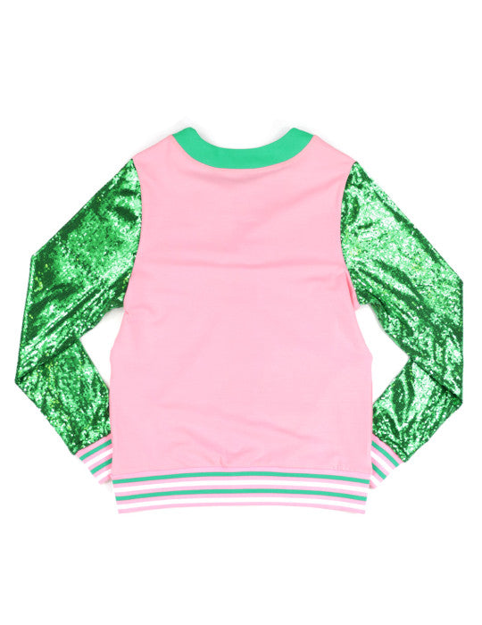 ALPHA KAPPA ALPHA SEQUIN CARDIGAN PINK