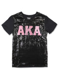 ALPHA KAPPA ALPHA SEQUIN TEE BLACK