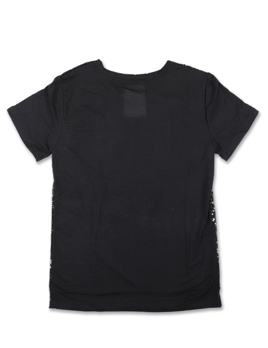ALPHA KAPPA ALPHA SEQUIN TEE BLACK