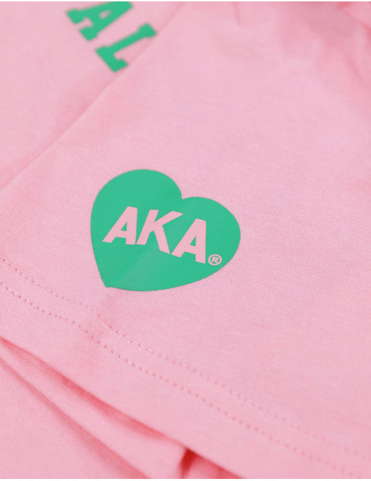 ALPHA KAPPA ALPHA SEQUIN PATCH TEE PINK