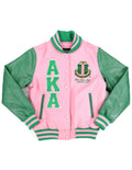 ALPHA KAPPA ALPHA WOOL JACKET PINK/GREEN
