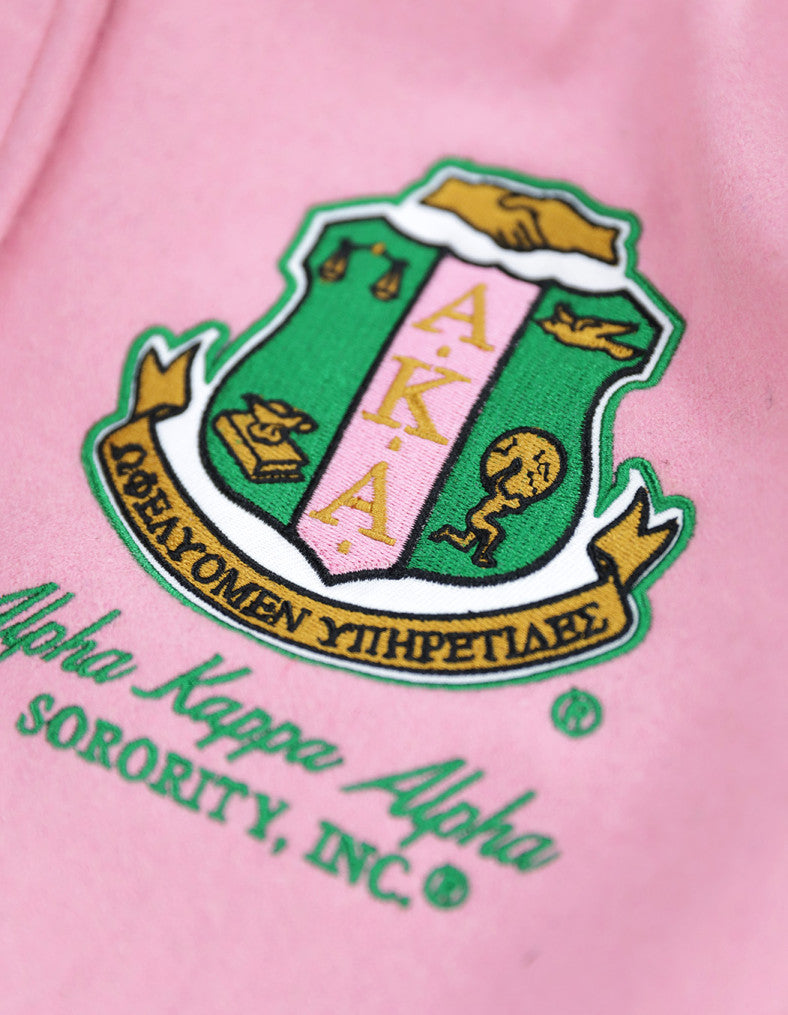 ALPHA KAPPA ALPHA WOOL JACKET PINK/GREEN