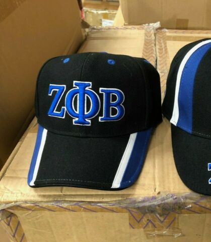 ZETA PHI BETA SORORITY BASEBALL HAT Z PHI B BLACK WHITE BASEBALL HAT SORORITY