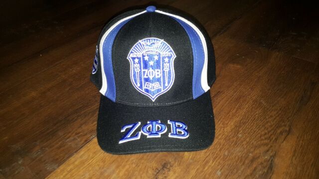 ZETA PHI BETA SORORITY BASEBALL HAT Z PHI B BLACK WHITE BASEBALL HAT SORORITY #6