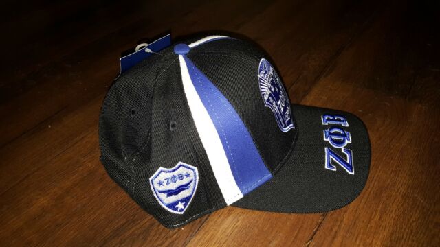 ZETA PHI BETA SORORITY BASEBALL HAT Z PHI B BLACK WHITE BASEBALL HAT SORORITY #6