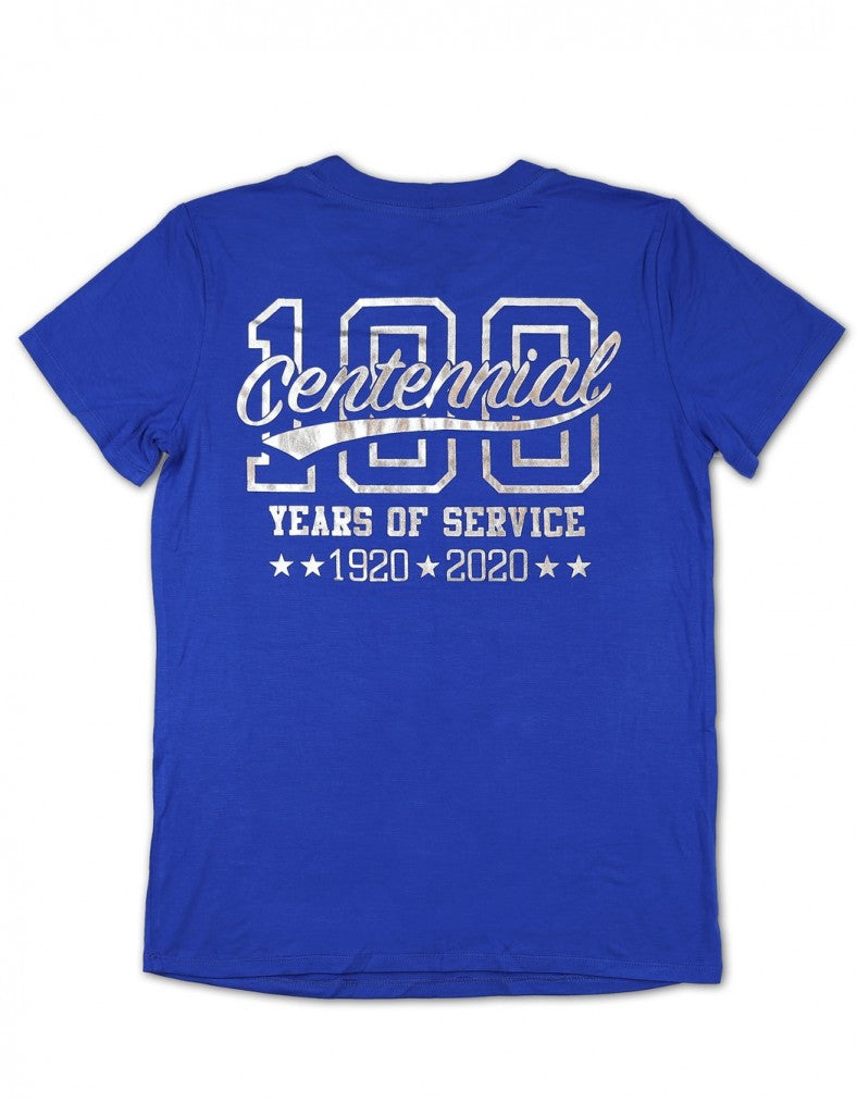 ZETA PHI BETA SORORITY 100 YEAR CENTENNIAL FOIL TEE