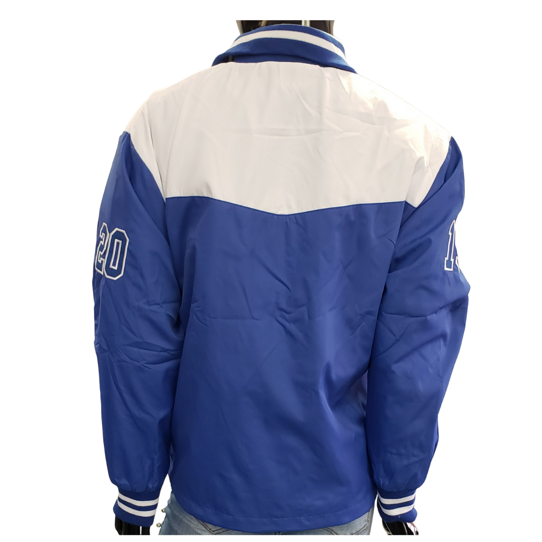 ZETA PHI BETA SORORITY  BLUE AND WHITE TRACK JACKET