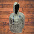 ZETA PHI BETA SORORITY WHITE HOODIE LINE JACKET HOODIE JACKET