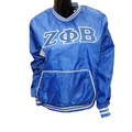 Zeta Phi Beta Sorority V-neck Windbreaker Zeta Phi Beta Greek Letter Windbreaker