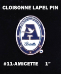 Amicette Auxiliary Lapel Pin
