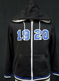 Zeta Phi Beta Sorority Zip UP Hoodie 1920 Black Zeta Phi Beta Zip up Hoodie Jacket