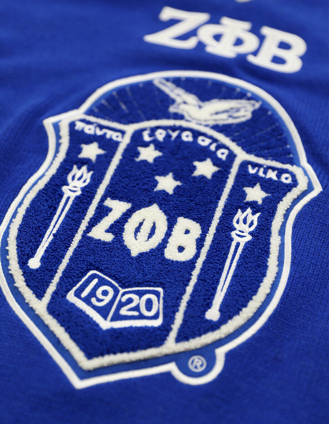 ZETA PHI BETA SORORITY BLUE LONG SLEEVE  T-SHIRT BLU-PHI ZETA PHI BETA TEE SHIRT
