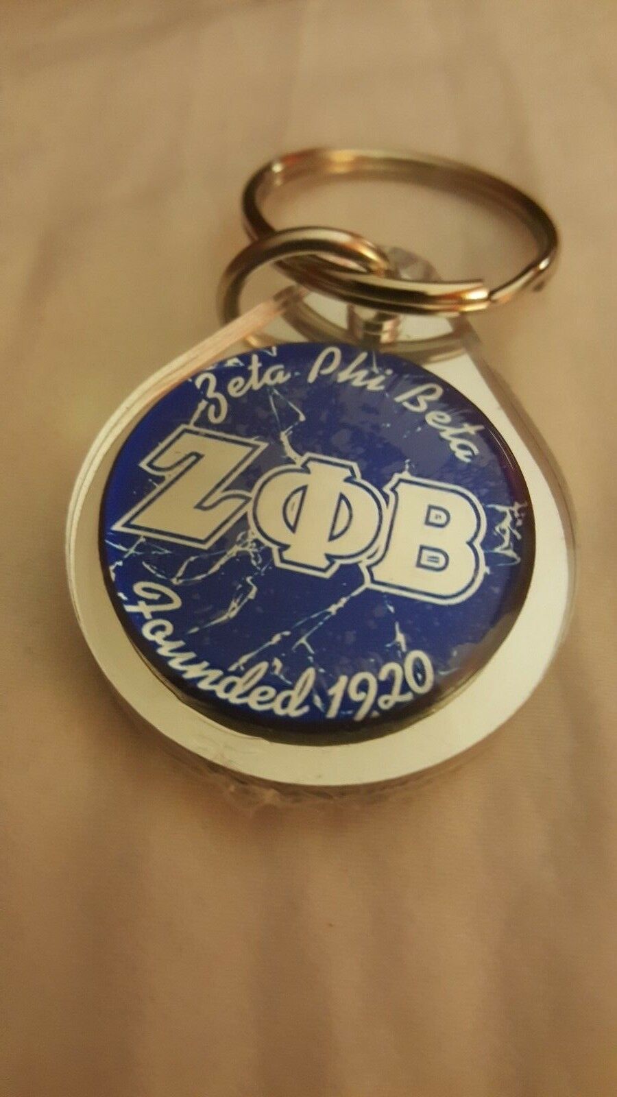 ZETA PHI BETA Sorority  Mirror Key Chain Divine 9 Keychain Crossing Gifts #1