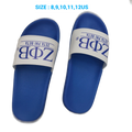 Zeta Phi Beta Sorority Slide Slippers INDOOR POOL OUTDOOR SLIDERS