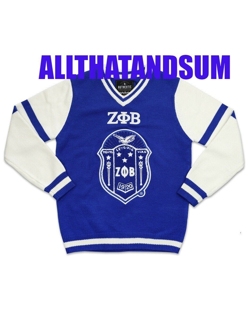 ZETA PHI BETA SORORITY BLUE LONG SLEEVE  T-SHIRT BLU-PHI ZETA PHI BETA TEE SHIRT