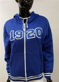 Zeta Phi Beta Sorority Zip UP Hoodie 1920 Blue Zeta Phi Beta Zip up Hoodie Jacket