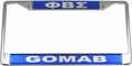 Phi Beta Sigma Fraternity License Plate Frame Silver Frame Car/Truck