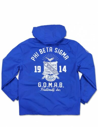 Phi Beta Sigma Fraternity Windbreaker jacket Phi Beta Sigma Zip Up Hoodie Jacket