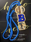 Phi Beta Sigma Fraternity Wood Bead Tiki Mirror Phi Beta Sigma Necklace