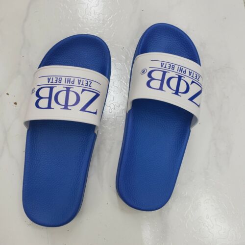 ZETA PHI BETA Slippers INDOOR POOL OUTDOOR SLIDERS DELTA DIVA SLIPPER