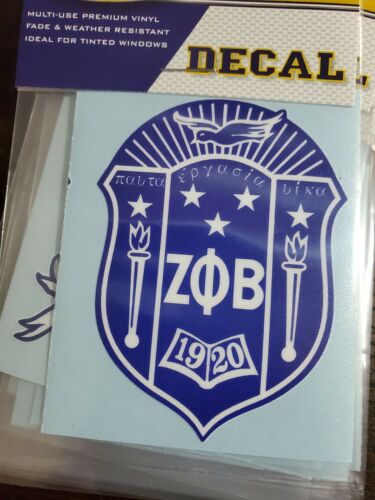 Zeta Phi Beta Sorority Standard Sticker Decal Laptop Water Bottle Car