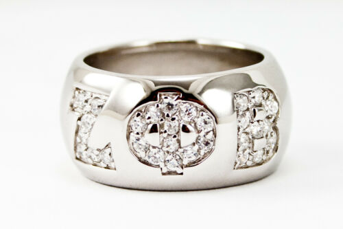 ZETA PHI BETA SORORITY Sterling Silver Ring with Simulated Diamonds, NEW!***